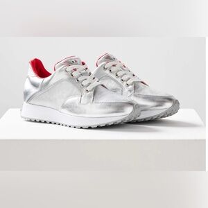 Duca Del Cosmo Italian Women’s Boreal‎ Silver Golf Sneakers Size 40 New in Box